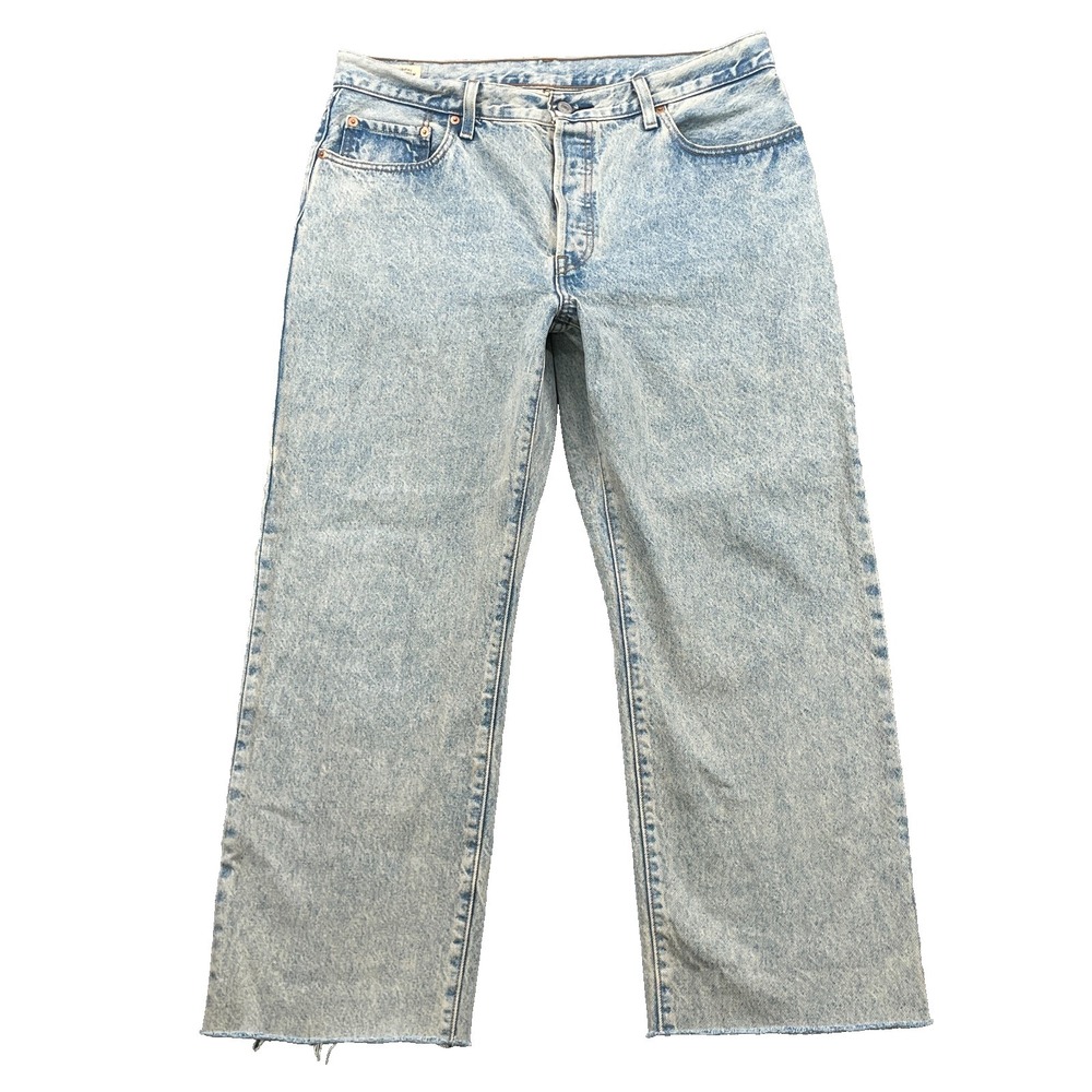 Levis 501 Premium Jean Women 35* Baggy Acid Skate Streetwear Y2k 90s Grunge Boho